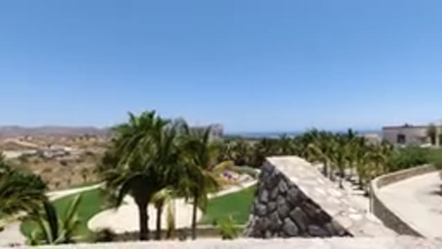 SAN JOSE DEL CABO MEXICO-2020: Camera Overlooking A Large Hillside And A Deep Valley