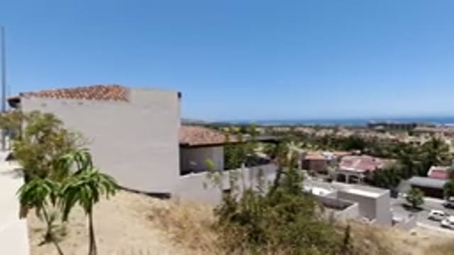 SAN JOSE DEL CABO MEXICO-2020: Top View Trees Grass Buildings Houses Wranglers