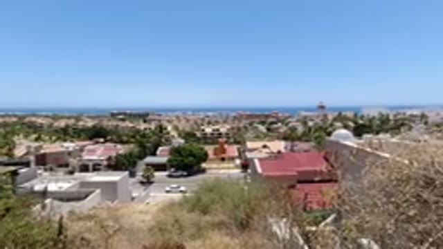 SAN JOSE DEL CABO MEXICO-2020: A Top View Of The City Covers Buildings Roads And