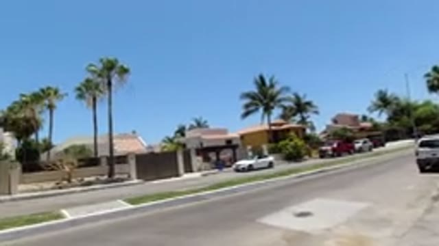 SAN JOSE DEL CABO MEXICO-2020: A View Of A Neighborhood With Wranglers Tall