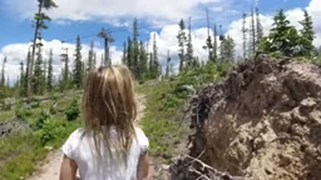 WINTER PARK COLORADO-2019: Hiking Nature Trail With Little Girl