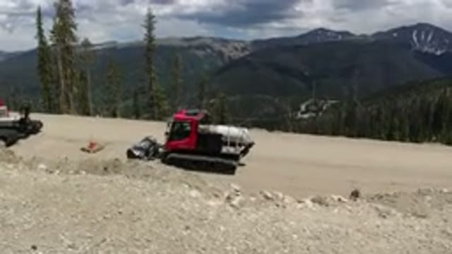 WINTER PARK COLORADO-2019: Video Of A Construction Site In The Mountains And