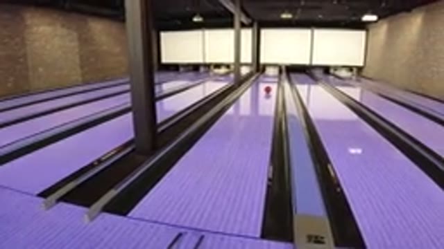WINTER PARK COLORADO-2019: Bowling Ball Slowly Swerves to the Side of the Lane