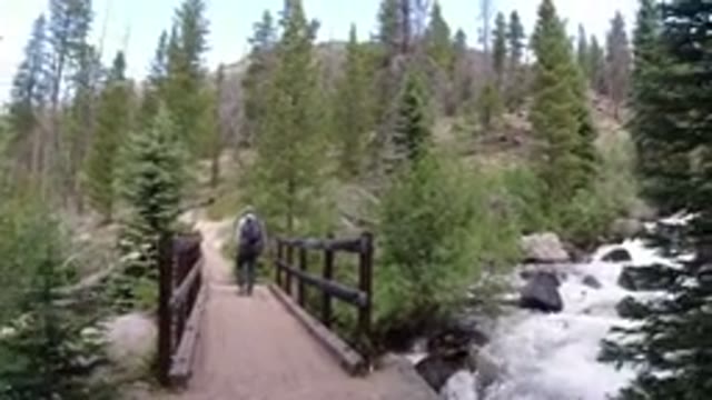 WINTER PARK COLORADO-2019: Passing The Beautiful Cleanest Waterfalls in The Park