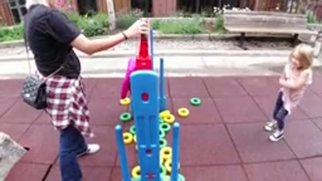 WINTER PARK COLORADO-2019: A Little Girl Having Fun on a Holiday