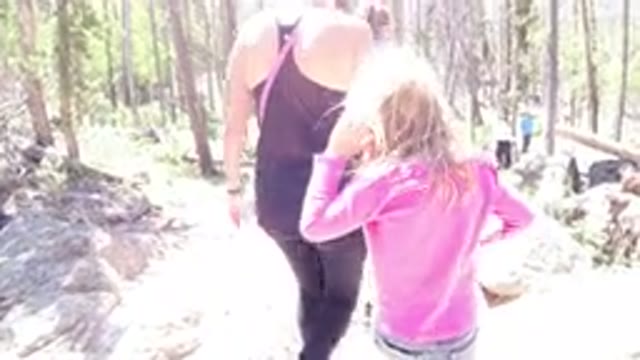 WINTER PARK COLORADO-2019: Video Of A Family Hiking Through The Dense Forest And