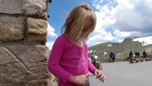 WINTER PARK COLORADO-2019: A Girl Playing With Rope in the Mountains