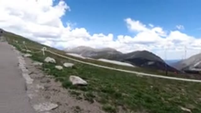 WINTER PARK COLORADO-2019: Little Girl Having Fun With Her Family On A Mountain