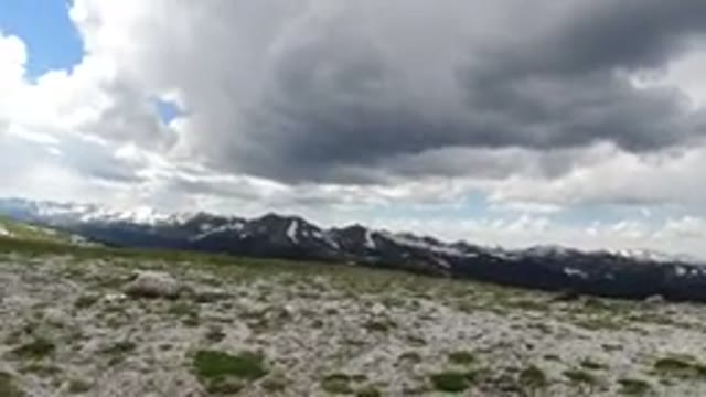 WINTER PARK COLORADO-2019: Cloudy Sky Above Snow-Covered Mountains