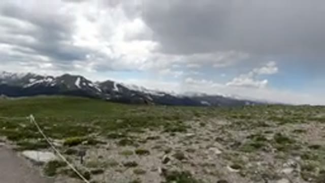 WINTER PARK COLORADO-2019: People Walking On Paved Mountain Hill Top