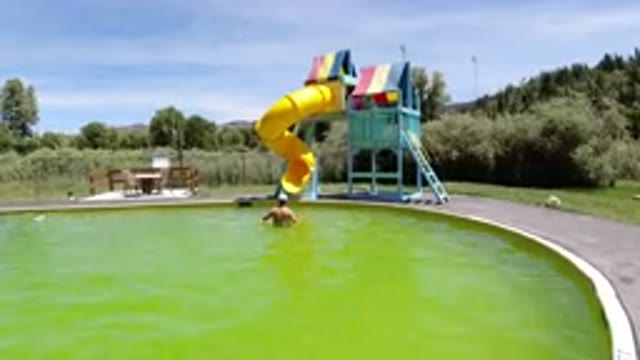 WINTER PARK COLORADO-2019: A Man Playing In The Theme Park Area