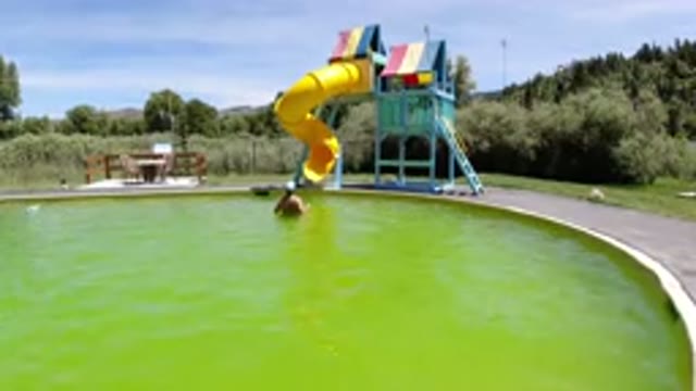 WINTER PARK COLORADO-2019: Large Piece Of Playground Equipment That Has A Big Slide