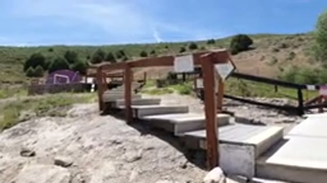 WINTER PARK COLORADO-2019: Video Of Someone Walking Up Along A Sidewalk Out Man