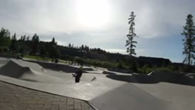 WINTER PARK COLORADO-2019: Teens In A Skate Park Performing Tricks