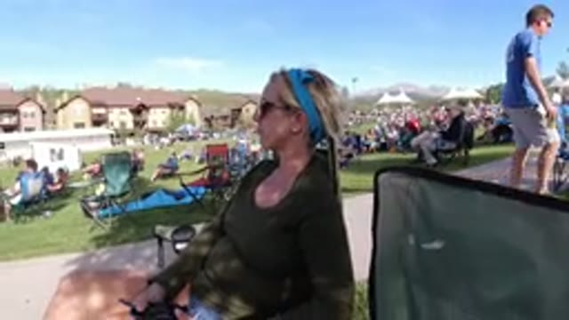 WINTER PARK COLORADO-2019: Crowd Gathered For Live Entertainment In Apartment