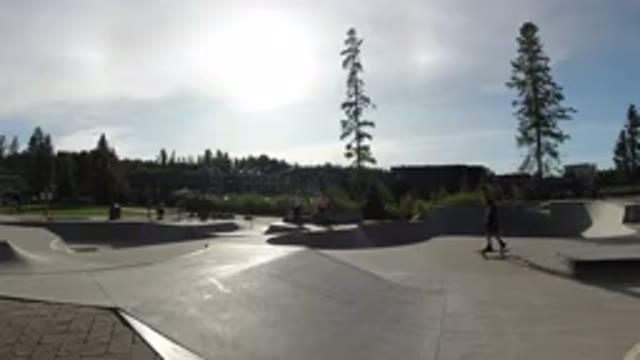 WINTER PARK COLORADO-2019: Sunset Skating Someone Playing on Grass Field