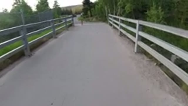 WINTER PARK COLORADO-2019: First Person View Of Walking Through A Paved Path