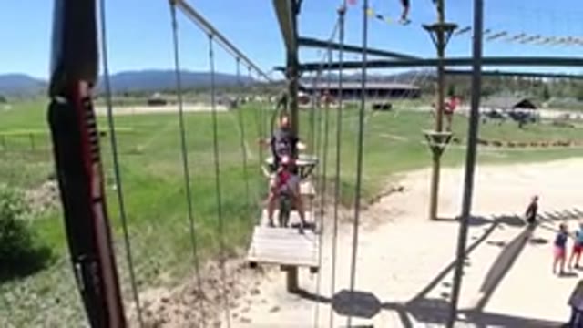 WINTER PARK COLORADO-2019: Father and Daughter Play Adventure Game in Snow