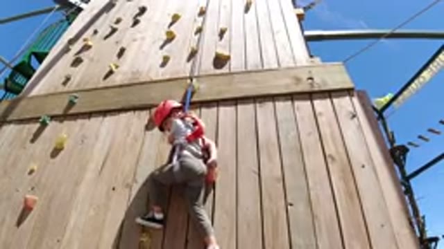 WINTER PARK COLORADO-2019: Video Of A Little Kid Trying To Wall Climb On An