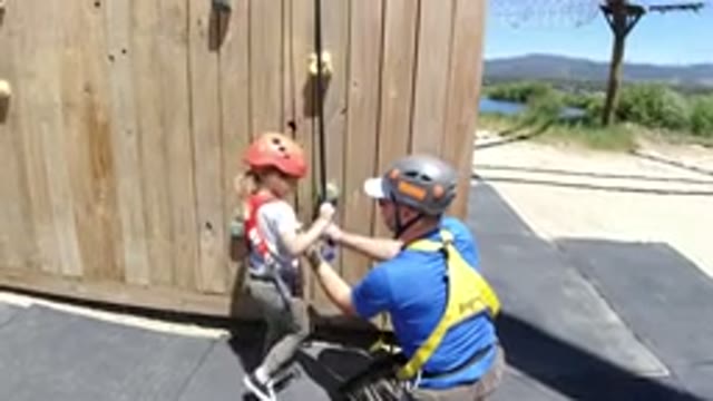 WINTER PARK COLORADO-2019: Father And Daughter Enjoy Adventure Spot