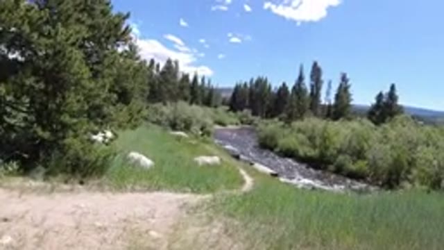 WINTER PARK COLORADO-2019: Rushing Stream Overflows Bounds After Excessive Rainfall