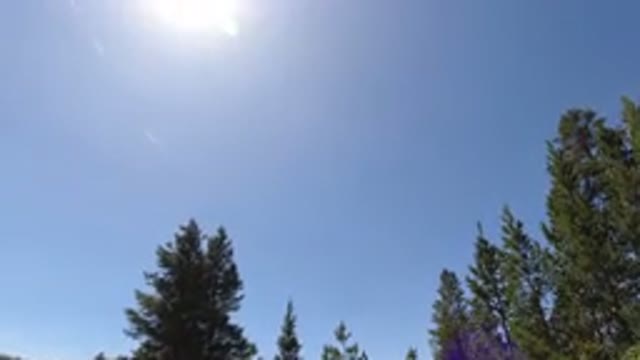 WINTER PARK COLORADO-2019: A View Of A Daytime Sky And The Tops Of A Few Trees