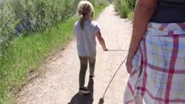 WINTER PARK COLORADO-2019: Family Walking Down Dirt Path