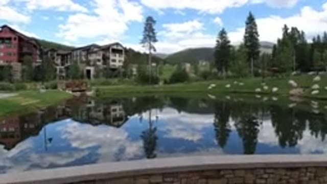 WINTER PARK COLORADO-2019: A View Of The Nature With A Kid Lake Trees And Mountains