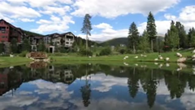 WINTER PARK COLORADO-2019: A View Of A Pond With Building In The Background Nice