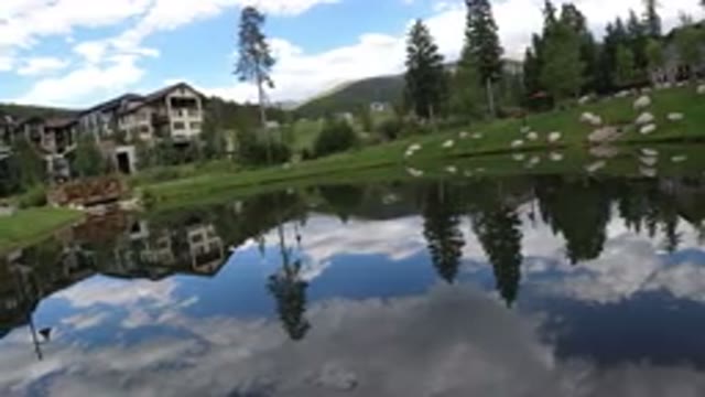 WINTER PARK COLORADO-2019: Video Of A Large Man-Made Body Of Water With A Bridge Connecting Land