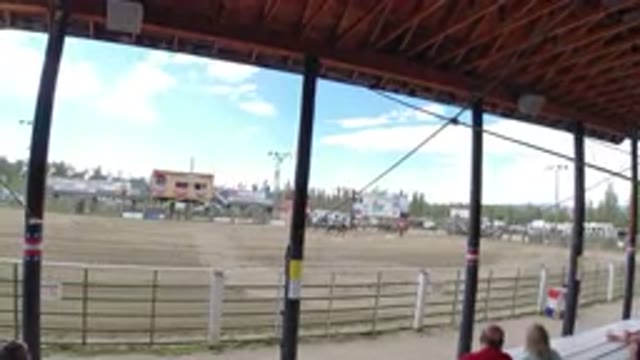 WINTER PARK COLORADO-2019: A Few People Sitting In The Stands Watching A Rodeo