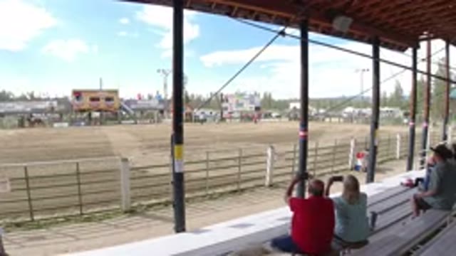 WINTER PARK COLORADO-2019: People Watching A Horse Show At A Circus In A Sunny