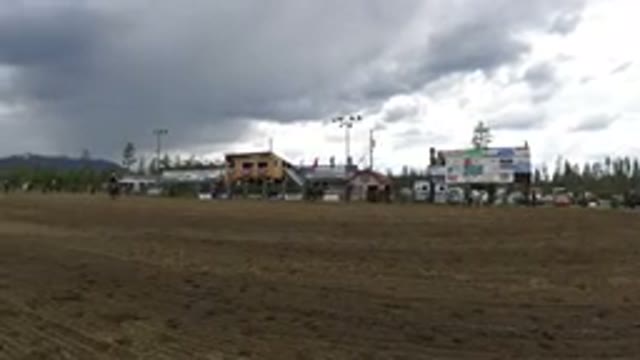 WINTER PARK COLORADO-2019: Child Diving on a Horse in Sandy Area