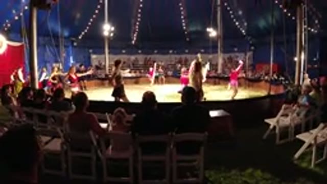 BROOMFIELD COLORADO-2019: Watching Pink Dressed Girls Dancing At The Circus