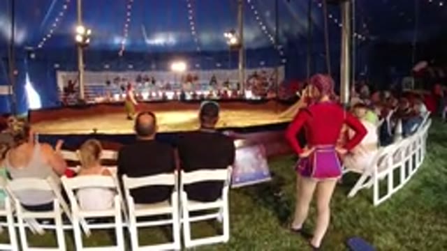 BROOMFIELD COLORADO-2019: People Are Watching Clowns at a Circus