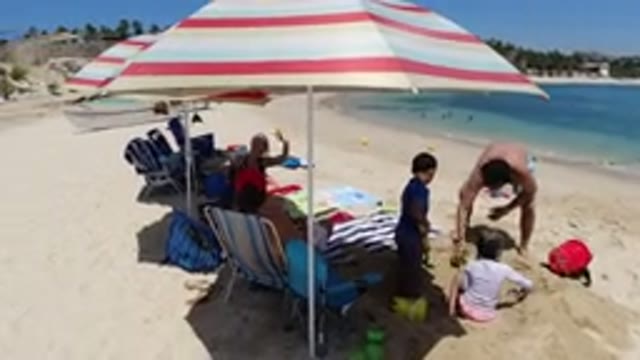 LOS CABOS MEXICO-2019: People Are Having A Good Time On The Beach Playing With