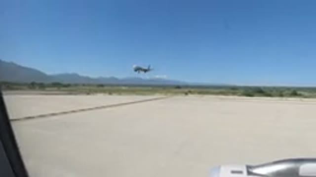LOS CABOS MEXICO-2019: Plane Taking Off Captured in Camera