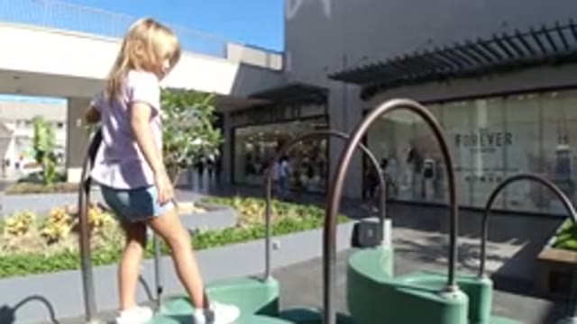 LOS CABOS MEXICO-2019: Playing With Parental Supervision In The Shopping Plaza