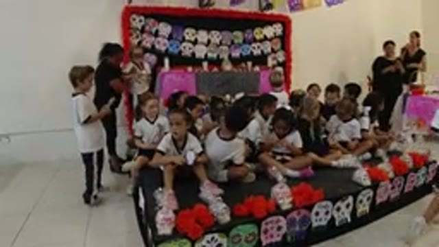 LOS CABOS MEXICO-2019: A Group Of Children Playing Together At School With Their