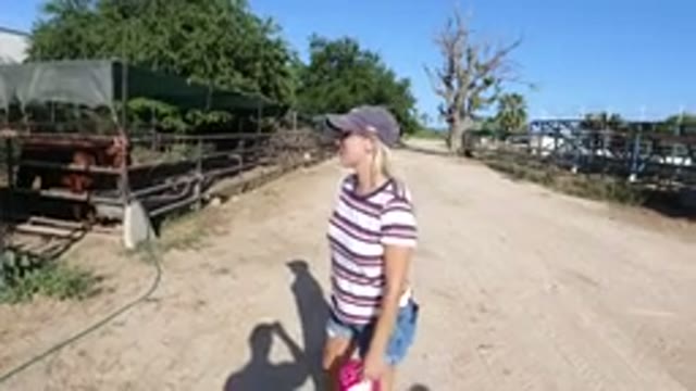 LOS CABOS MEXICO-2019: A Woman Standing Near a Horse