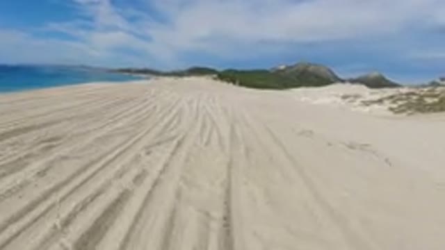 LOS CABOS MEXICO-2019: Fast Running And Moving In The Desert With Full Of Sand
