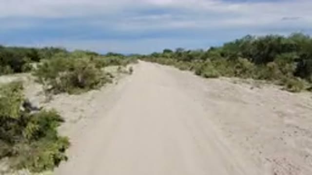 LOS CABOS MEXICO-2019: Smooth Driving On A Dirt Road In The Middle Of Nowhere