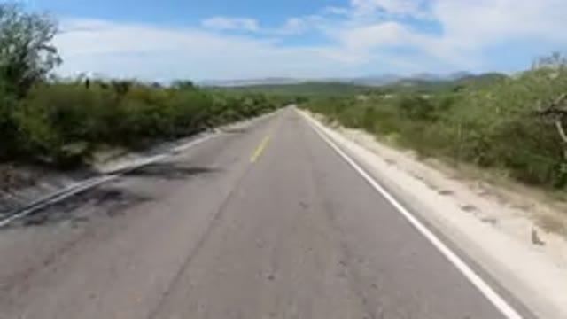 LOS CABOS MEXICO-2019: Driving On Desert Highway