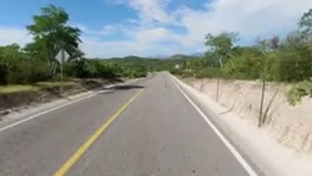 LOS CABOS MEXICO-2019: Driving A Wrangler In Beautiful Nature Way In Maximum