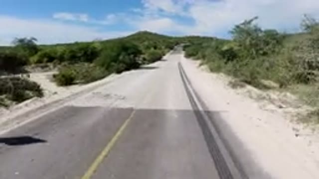 LOS CABOS MEXICO-2019: Peaceful Drive Alone On The Highway