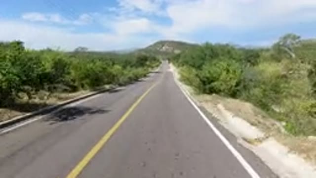 LOS CABOS MEXICO-2019: View Of A Road In A Tropical Environment From A