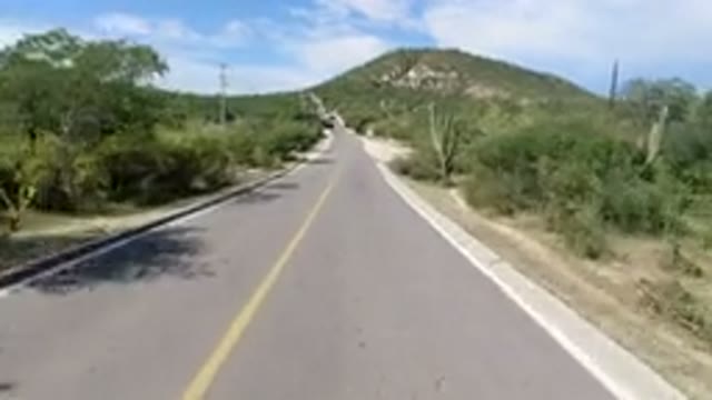 LOS CABOS MEXICO-2019: View From A Road That Goes Through A Desert
