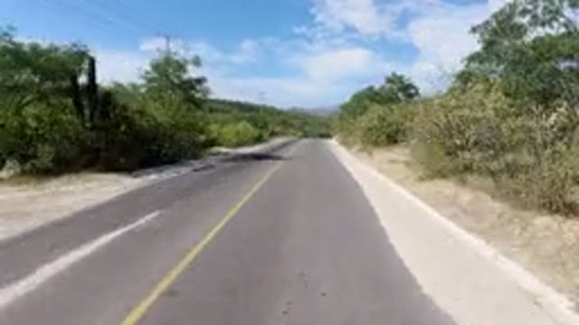 LOS CABOS MEXICO-2019: Very Fast Recording From A Wrangler On A Long Road