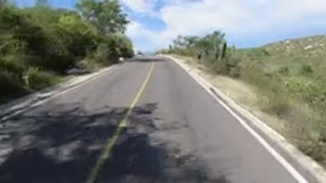 LOS CABOS MEXICO-2019: Traveling On The Road One Truck Has Going Vehicle