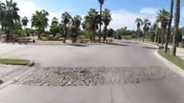 LOS CABOS MEXICO-2019: Outdoor Running Image Shown In A Driving Motion